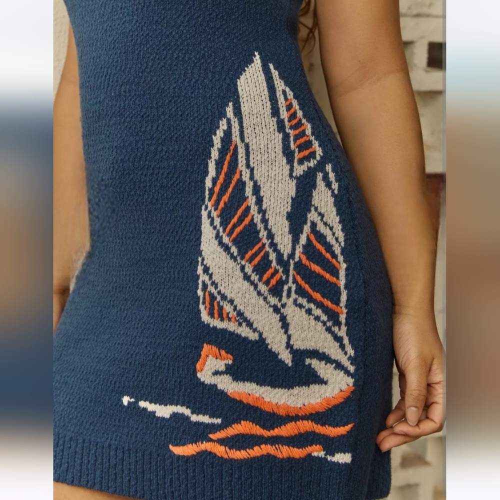 By Anthropologie Sleeveless Scoop-Neck Icon Mini Sweater Dress Nwot Sz 1x - Picture 2 of 8